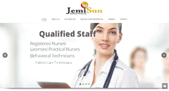 Desktop Screenshot of jemisunhealthcareservices.com