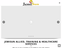 Tablet Screenshot of jemisunhealthcareservices.com